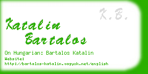 katalin bartalos business card